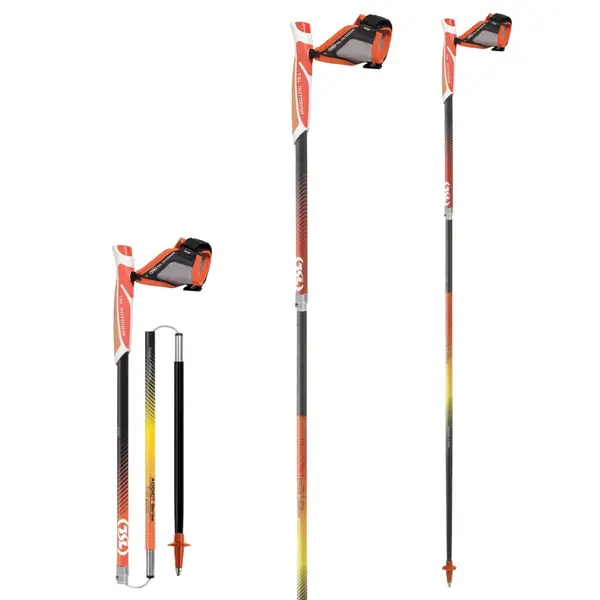 Bâton de trail TSL Trail Carbon 4 Cork Fire